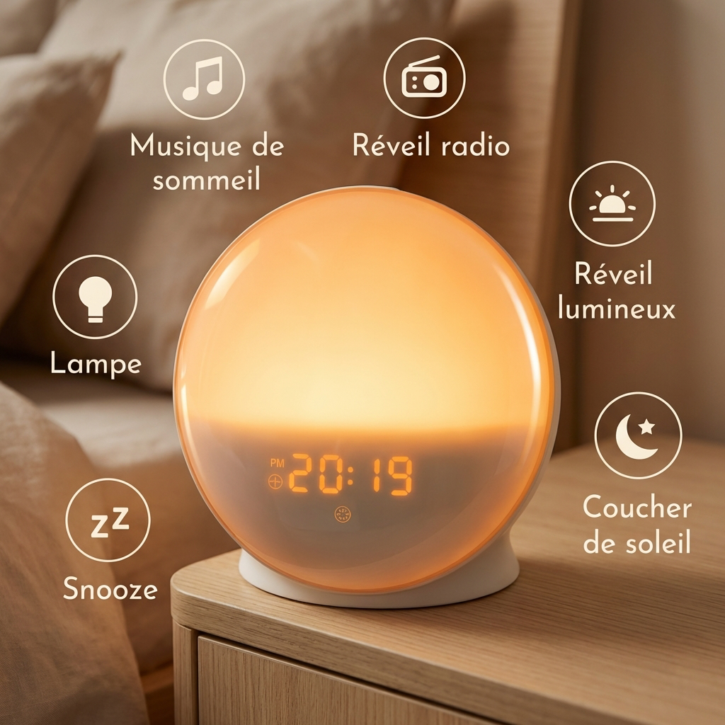 Réveil simulateur d'aube - Lumora™